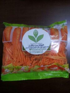 صادرات هویج رنده شده